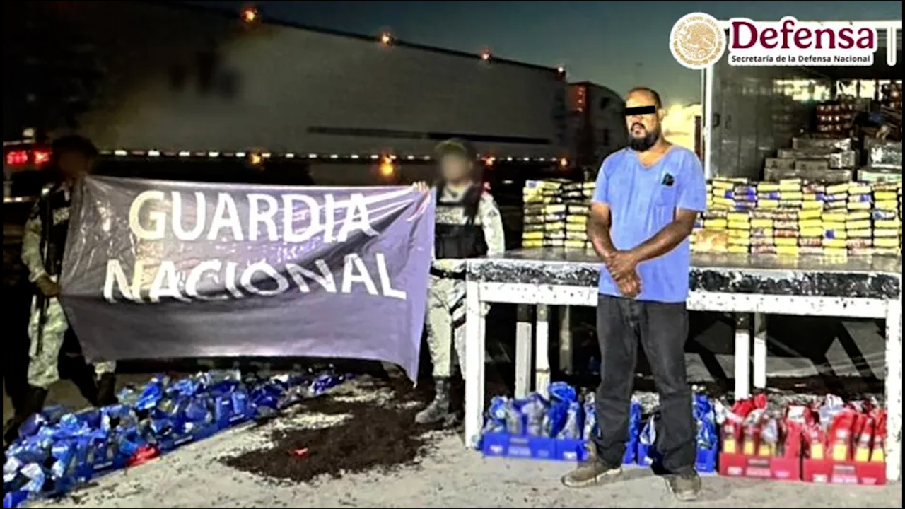 Cae presunto integrante del Cártel del Pacífico en Sonora con 700 kg de cocaína