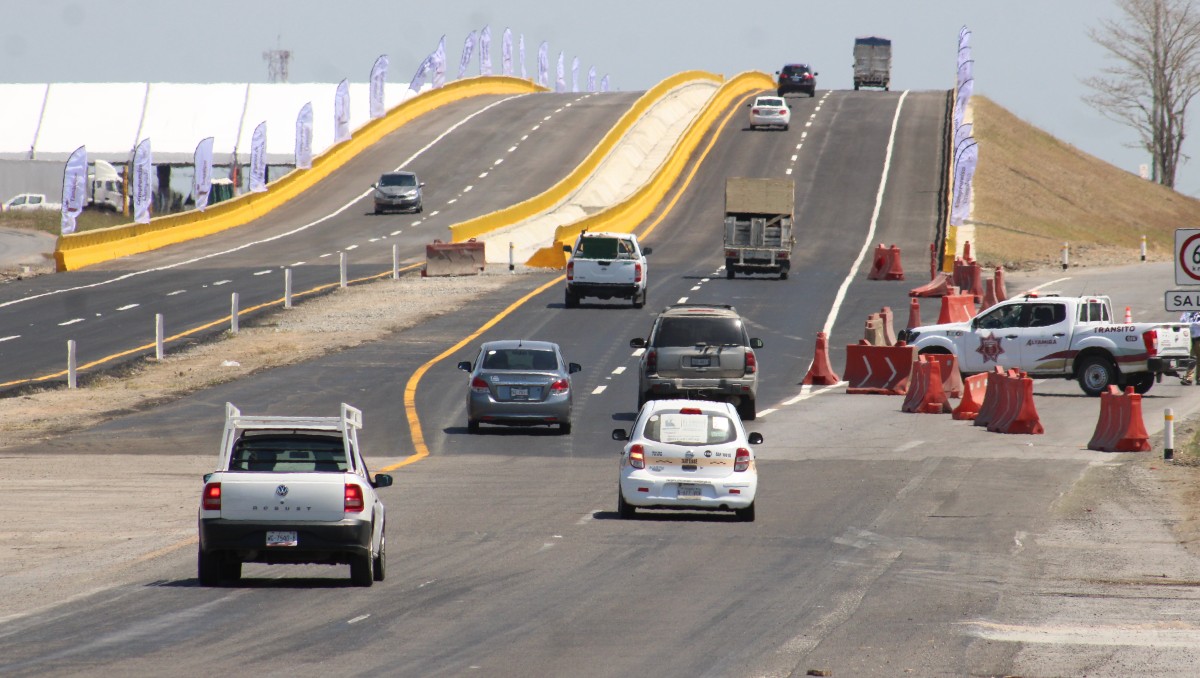 Carretera Tampico-Mante. (Yazmín Sánchez)