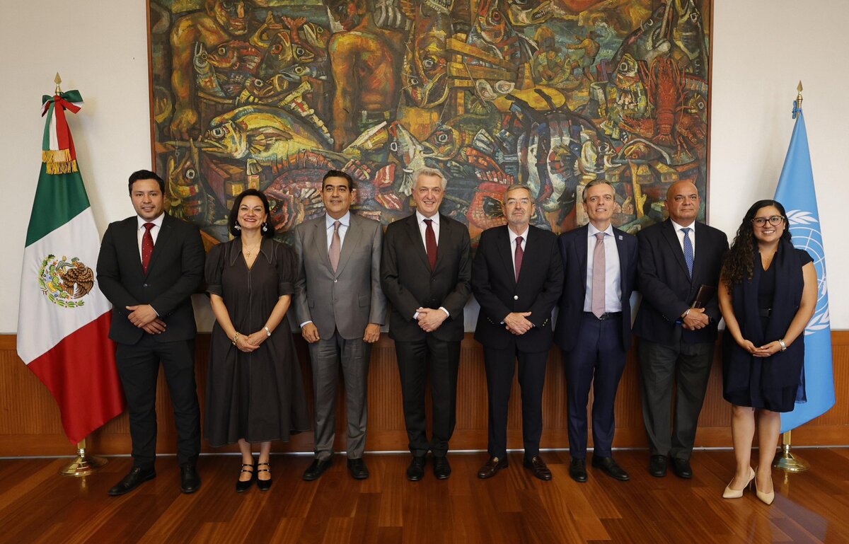 Se trata de la cuarta visita de Grandi a México. (Foto: X @SRE_mx)