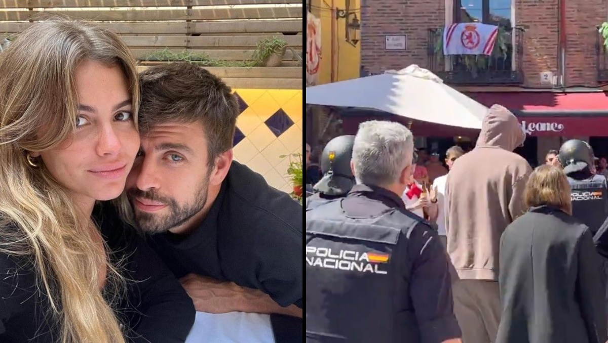 Gerard Piqué y Clara Chía son escoltados por la policía en medio de abucheos | ESPECIAL