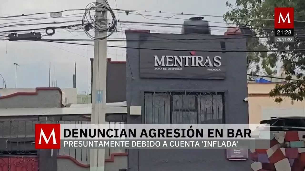 Joven termina golpeado en bar de Pachuca tras quejarse por cobro abusivo