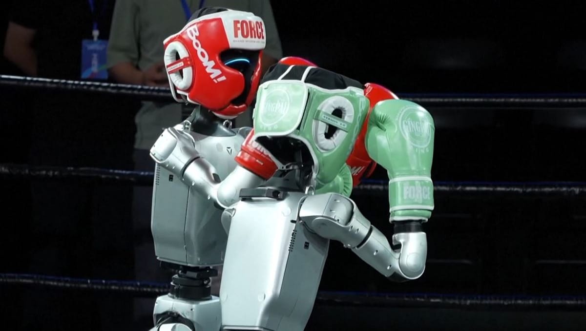 Pelea de box entre robots en China | Especial