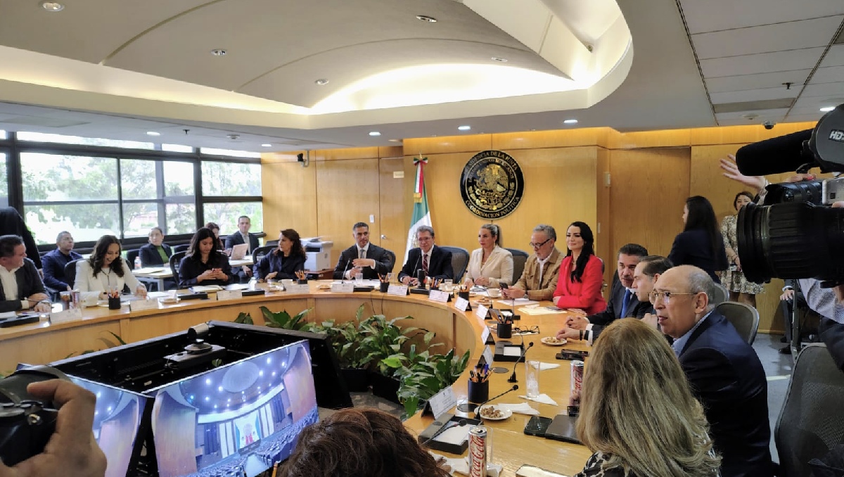 El secretario de Seguridad se reunió con los líderes parlamentarios en la Cámara de Diputados. | Especial