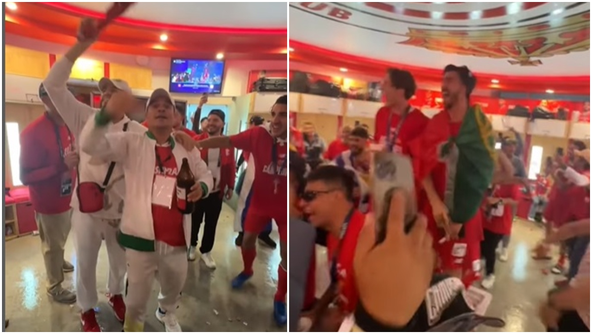 Yerba Brava celebró campeonato del Toluca en el vestidor (Especial Instagram @TolucaFC)