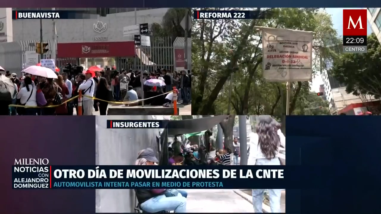 CdMx colapsa por bloqueos de la CNTE que exige respuestas al gobierno