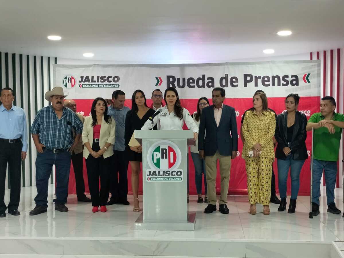 Conferencia del PRI Jalisco. (Sonia Gamiño)