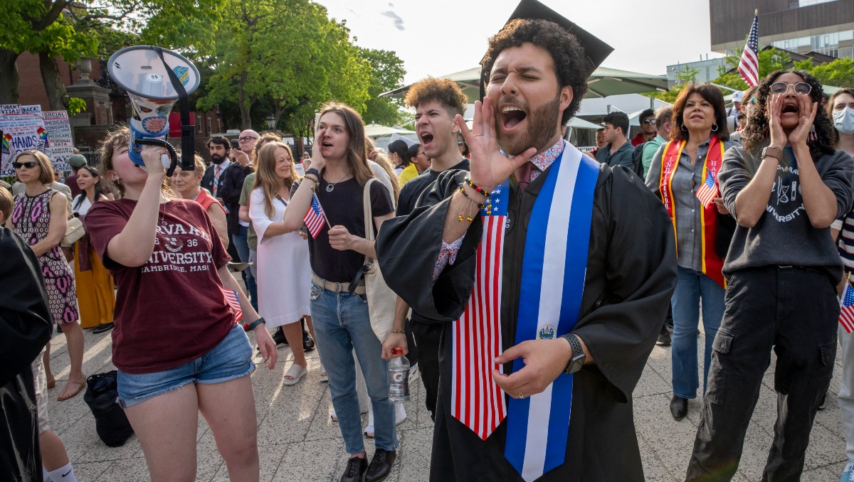 Estudiantes de Harvard. (Foto: AFP)