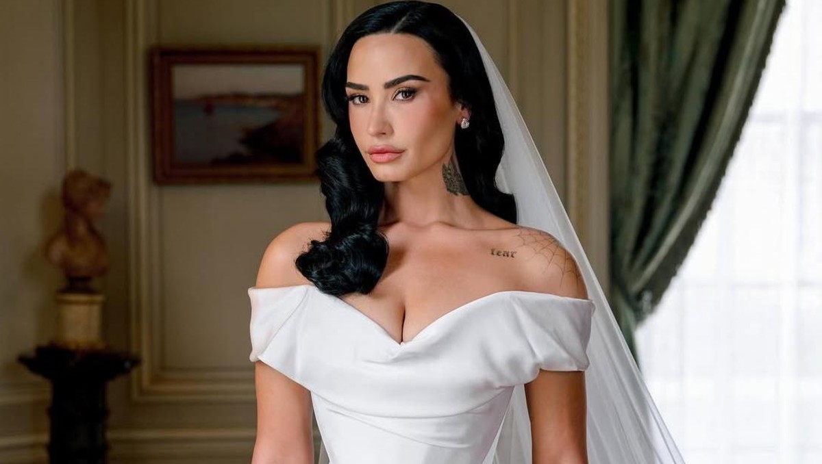 Demi Lovato y Jordan Lutes en las primeras fotos de confirmación de su boda en Instagram.