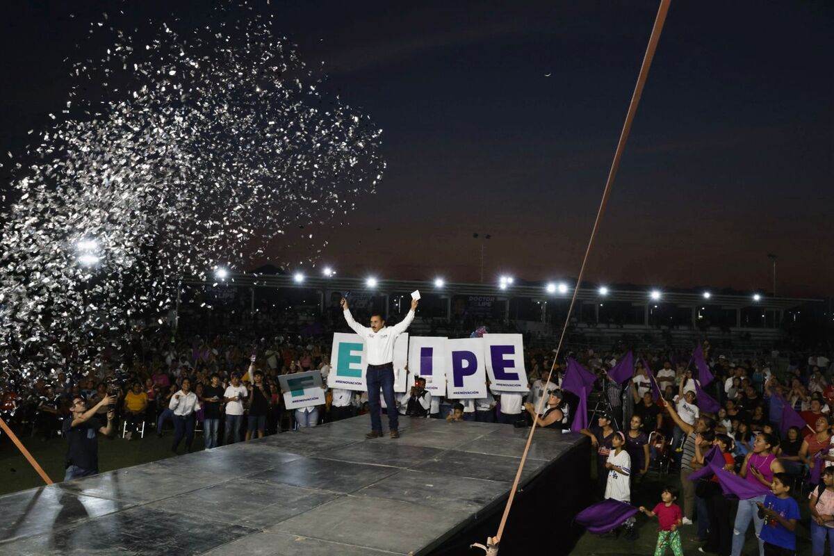 Felipe Sánchez cierra campaña con alrededor de 5 mil lerdenses. (Alejandro Castañeda)