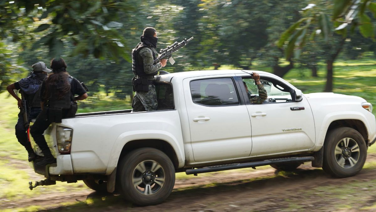 Miembros del CJNG en un campo de adiestramiento en la sierra de Michoacán | Cuartoscuro