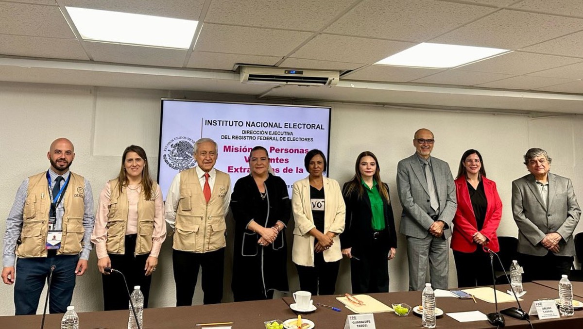 La Misión de la OEA se reunió de forma privada con el INE. | X
