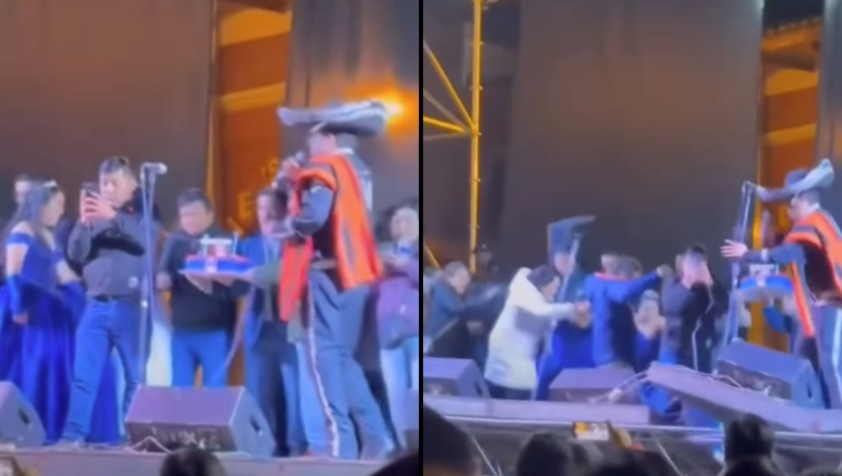 Escenario se desploma durante evento musical escolar en Perú | ESPECIAL