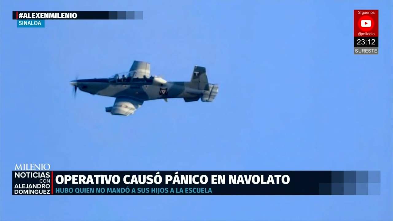 Fuerzas federales realizan operativo con apoyo aéreo y terrestre en Navolato