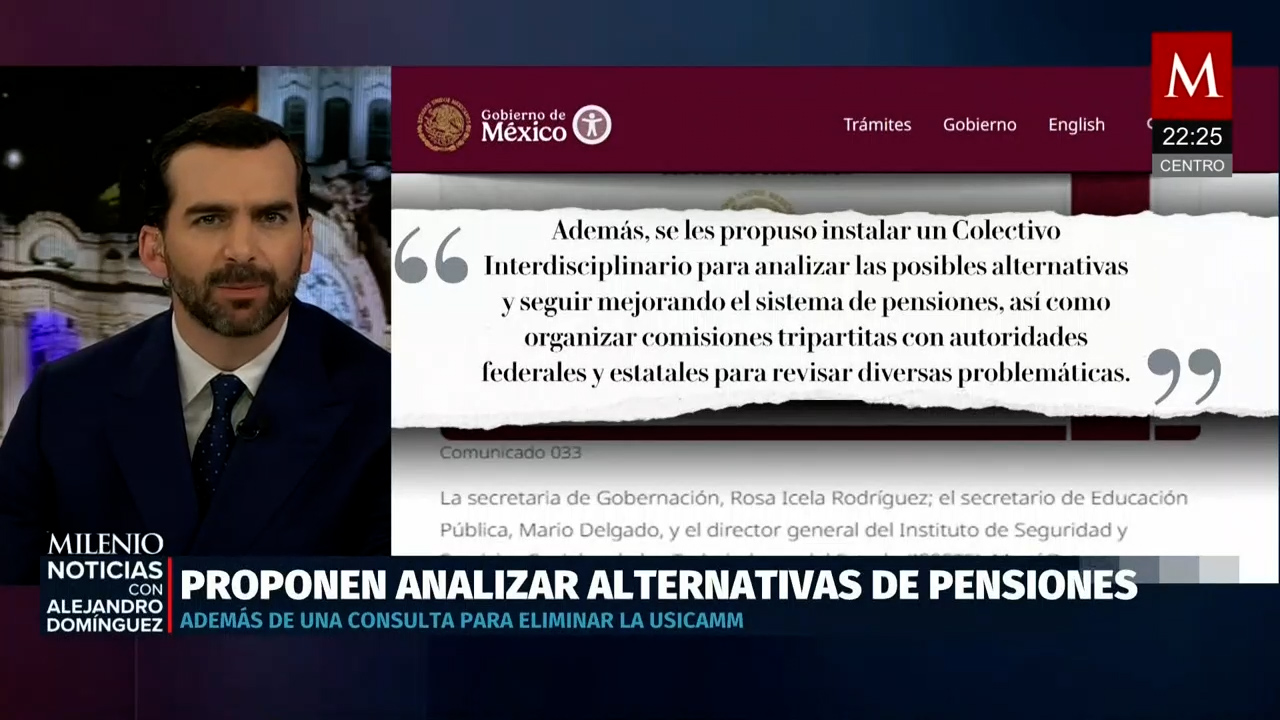 Gobierno propone a CNTE revisar pensiones y hacer consulta nacional