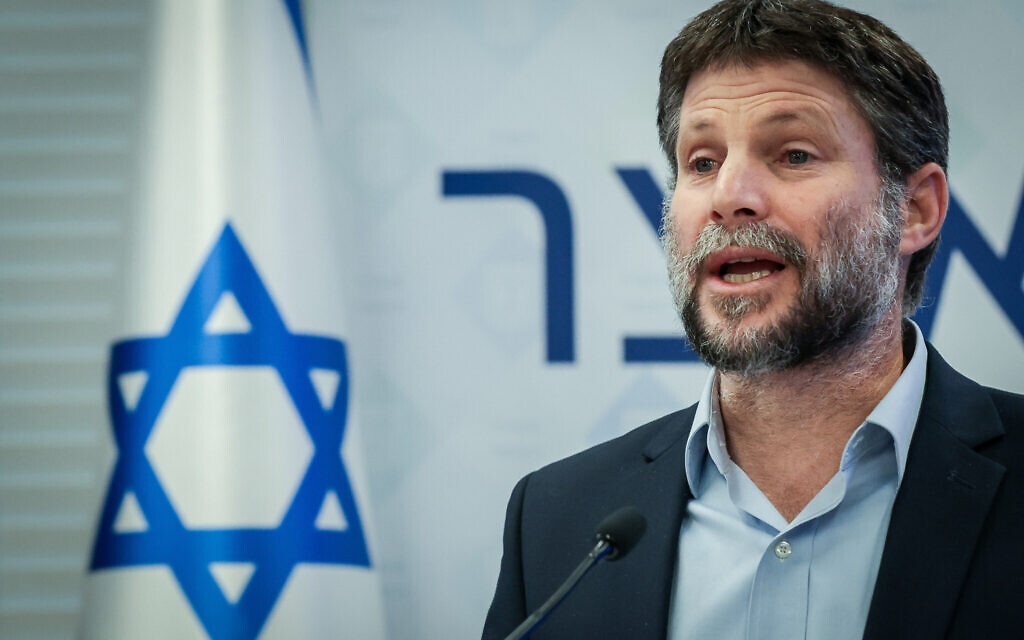 Ministro de Finanzas, Bezalel Smotrich. |Especial