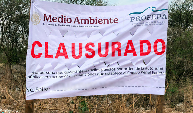 La Profepa clausuró el relleno sanitario de Tuxtla tras denuncia ciudadana. | Foto: @PROFEPA_Mx