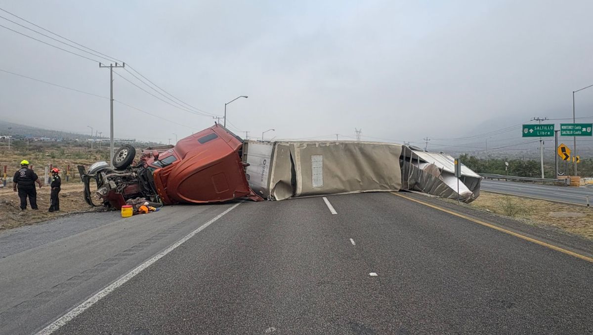 El accidente ocurrió a la altura del kilómetro 60, en el cruce con el Anillo Vial. Pedro Delgado