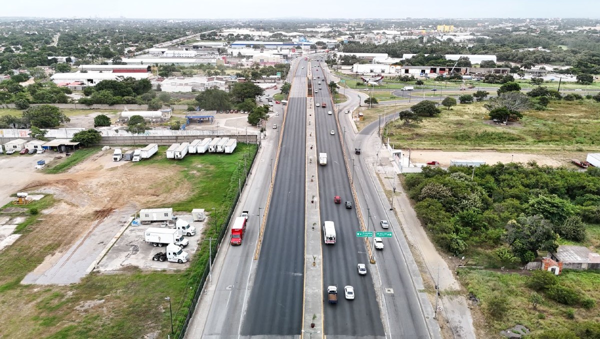 Carretera Tampico-Mante, en Tamaulipas.