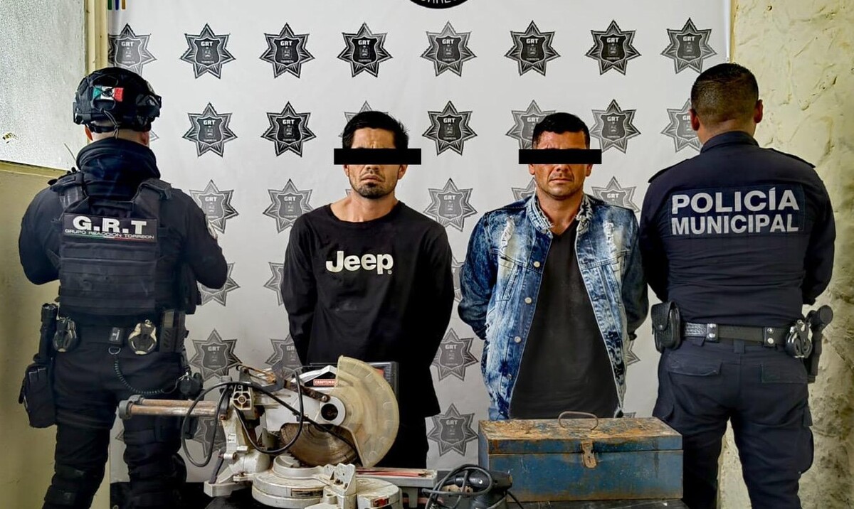 En Torreón, detienen a dos hombres por robo de herramienta en domicilio. (Notivox Laguna)