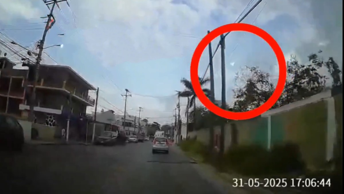 Captan presunta caída de meteorito en Tampico