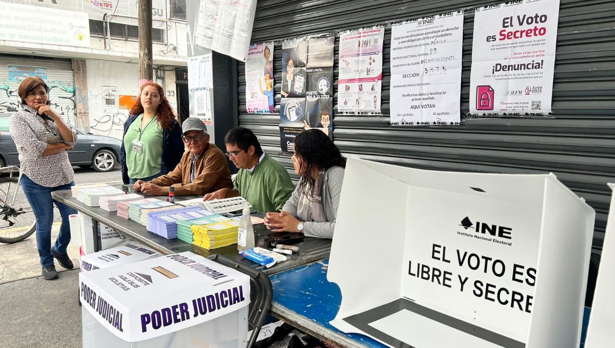 Así avanza la votación para la elección del Poder Judicial en el Estado de México. | Foto: Zuleyma García