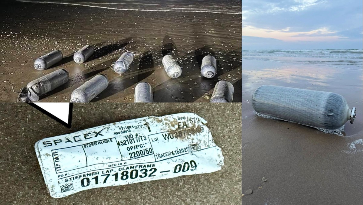 Basura de SpaceX contamina Playa Bagdad tras explosión de cohete