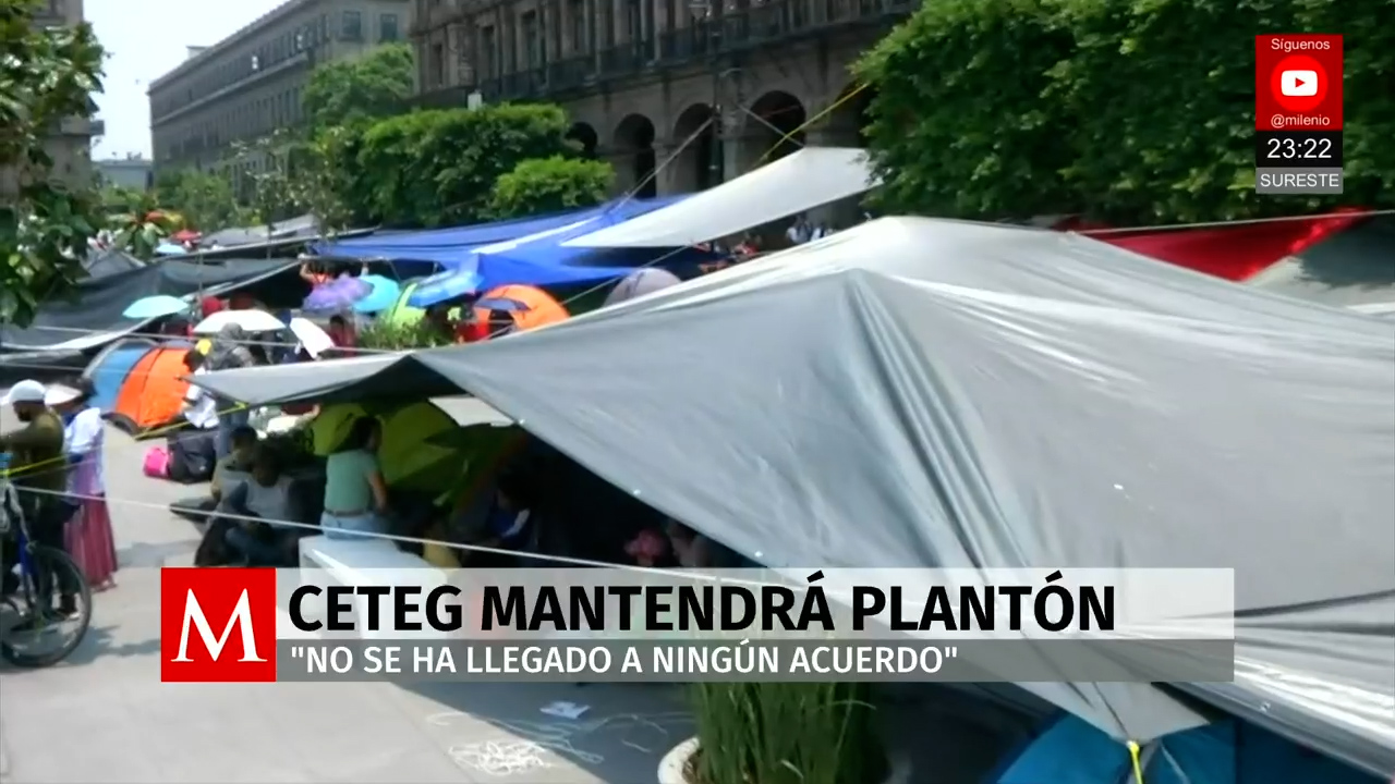 CETEG desmiente fin del plantón en CdMx y reafirma la lucha