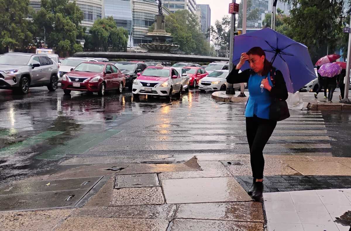 Lluvia en la Ciudad de México. | Foto: Javier Ríos