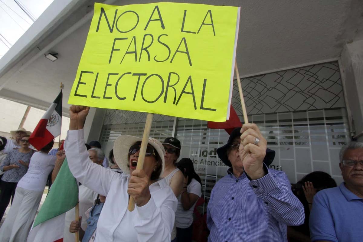 Manifestación contra elección Judicial en Torreón. l Manuel Guadarrama