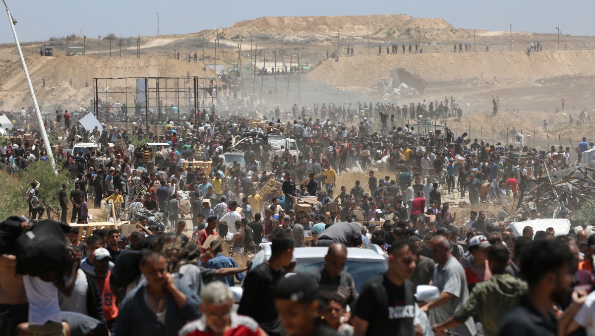 Toda la población de la Franja de Gaza está amenazada por la hambruna según la ONU. | AFP