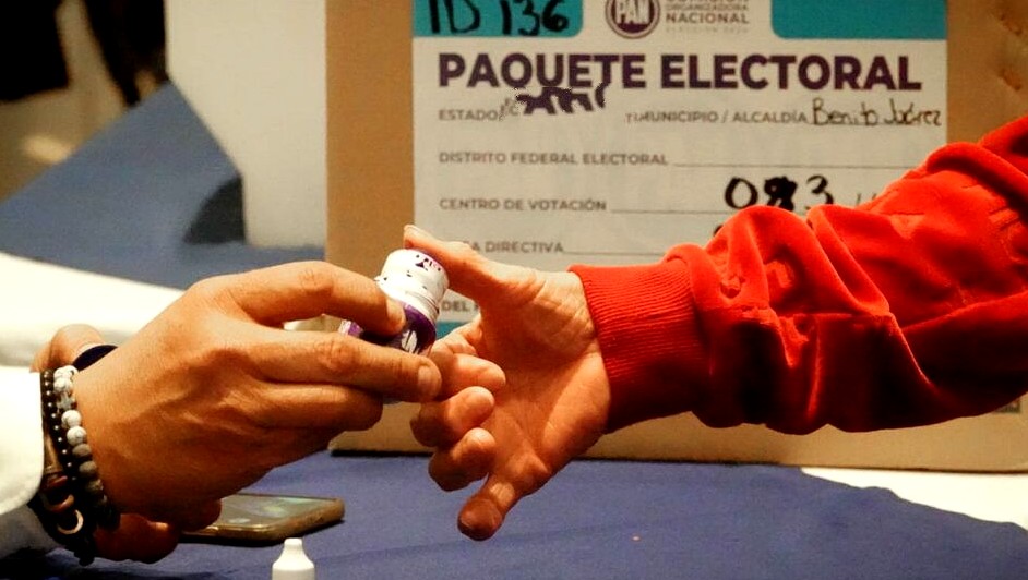 Tinta indeleble o tinta electoral. (Archivo)