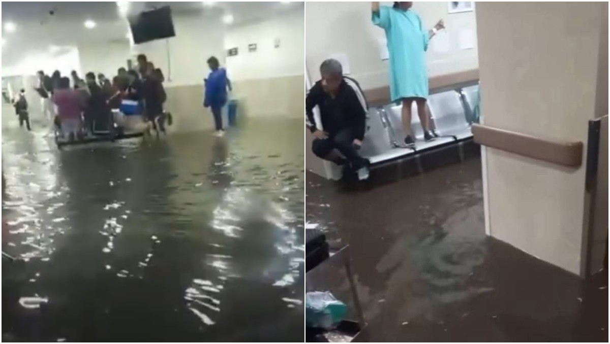 Se inunda Hospital del IMSS en Los Reyes La Paz tras lluvias | Especial