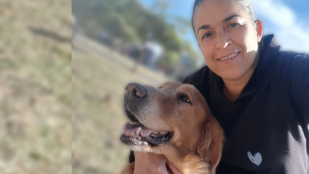 Akira era una perrita amorosa que trabajó durante casi una década con bomberos de Zapopan (Foto: Cortesía)