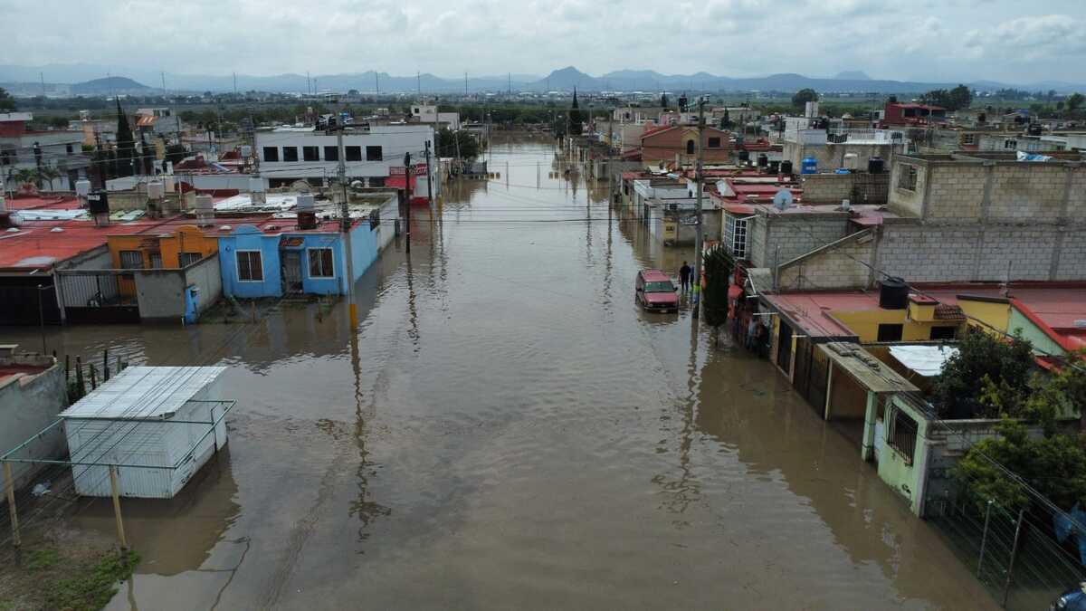 Casas con afectaciones severas en Los Tuzos tras el desbordamiento del río de las Avenidas. (Jorge Sánchez)