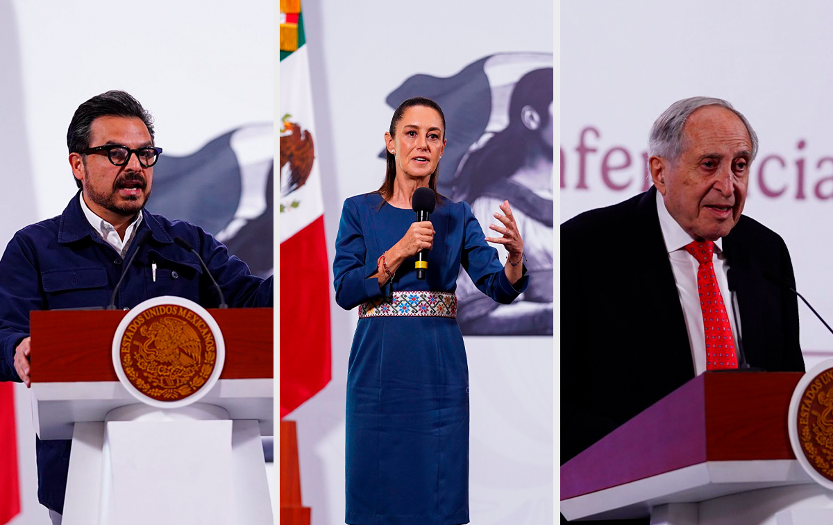 La presidenta Claudia Sheinbaum en su conferencia de prensa en Palacio Nacional el 3 de junio. | Cuartoscuro