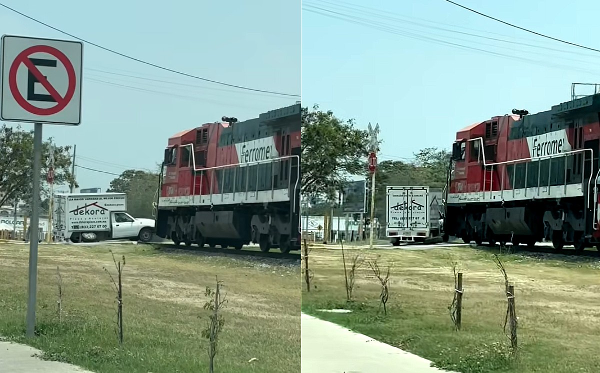 A pesar del impacto no se reportaron personas lesionadas. (Redes Sociales)