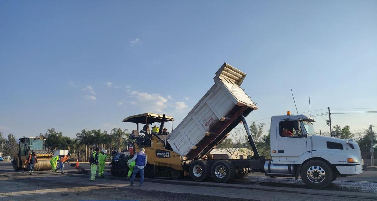 Obras en Carretera a Chapala. (Cortesía)