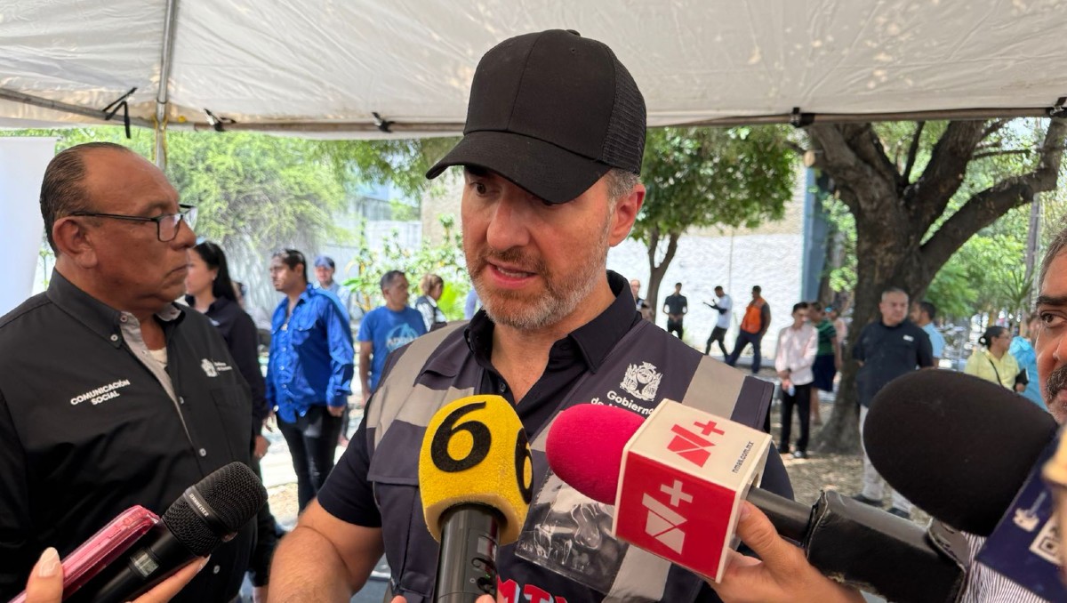 Adrián de la Garza dijo que necesita sembrar al menos 80 mil árboles durante su administración. Foto: Víctor González