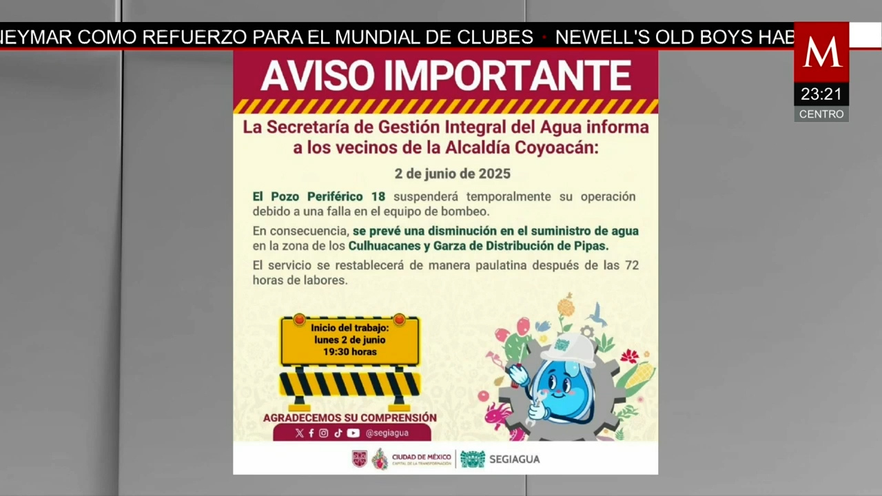 Cortes de agua afectan a Tláhuac, Coyoacán e Iztapalapa en Ciudad de México