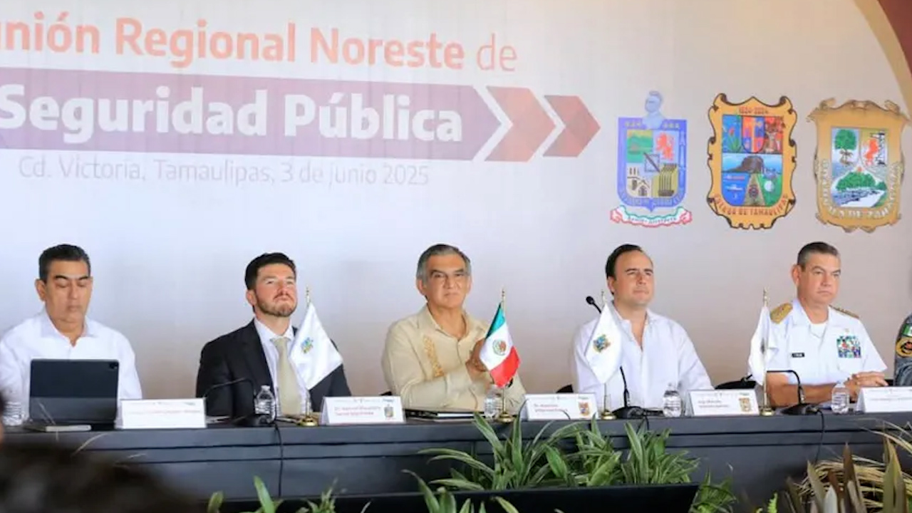 Gobernadores de Tamaulipas, Nuevo León y Coahuila buscan reforzar seguridad en la región noreste