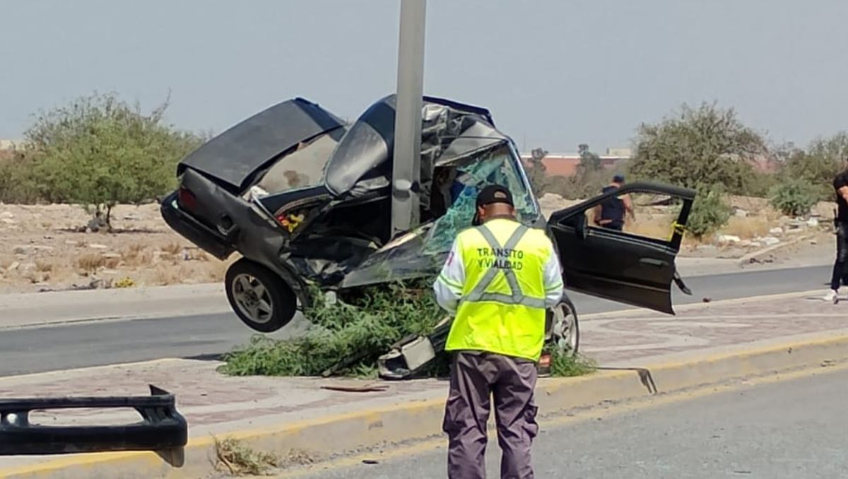El incidente ocurrió a la altura del fraccionamiento Altozono de Gómez Palacio, Durango. | Especial