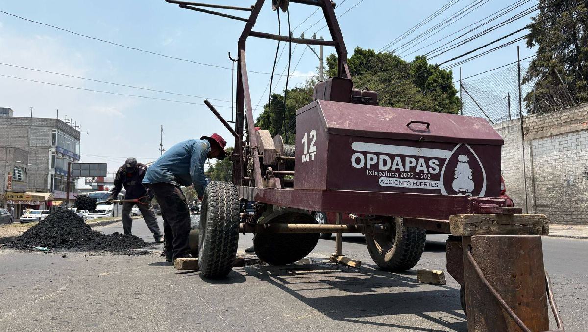OPDAPAS de Ixtapaluca realiza un trabajo permanente de limpieza en las calles ante las lluvias. Foto: (Especial)