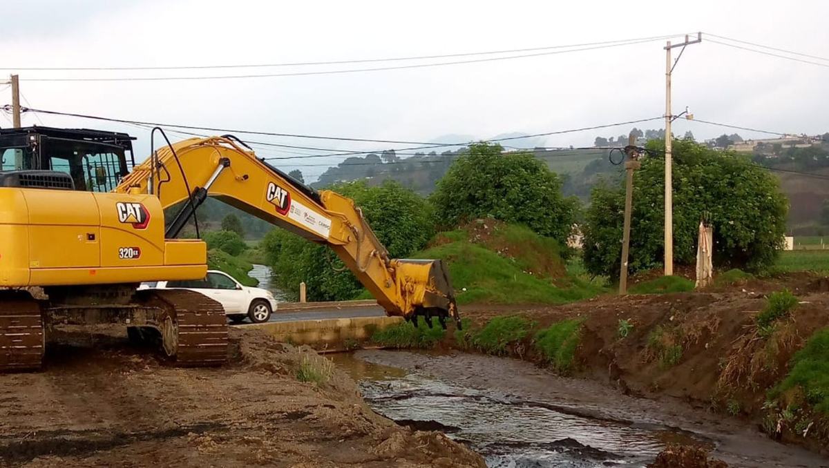 Avanza limpieza de cauces del río Lerma en municipios como Lerma, Atlacomulco y Tenango del Valle.| Especial