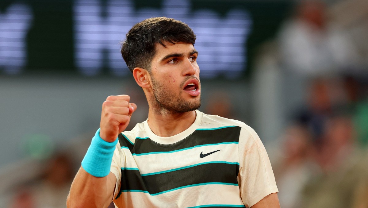 Carlos Alcaraz se instala en su segunda final de Roland Garros en París (Reuters)