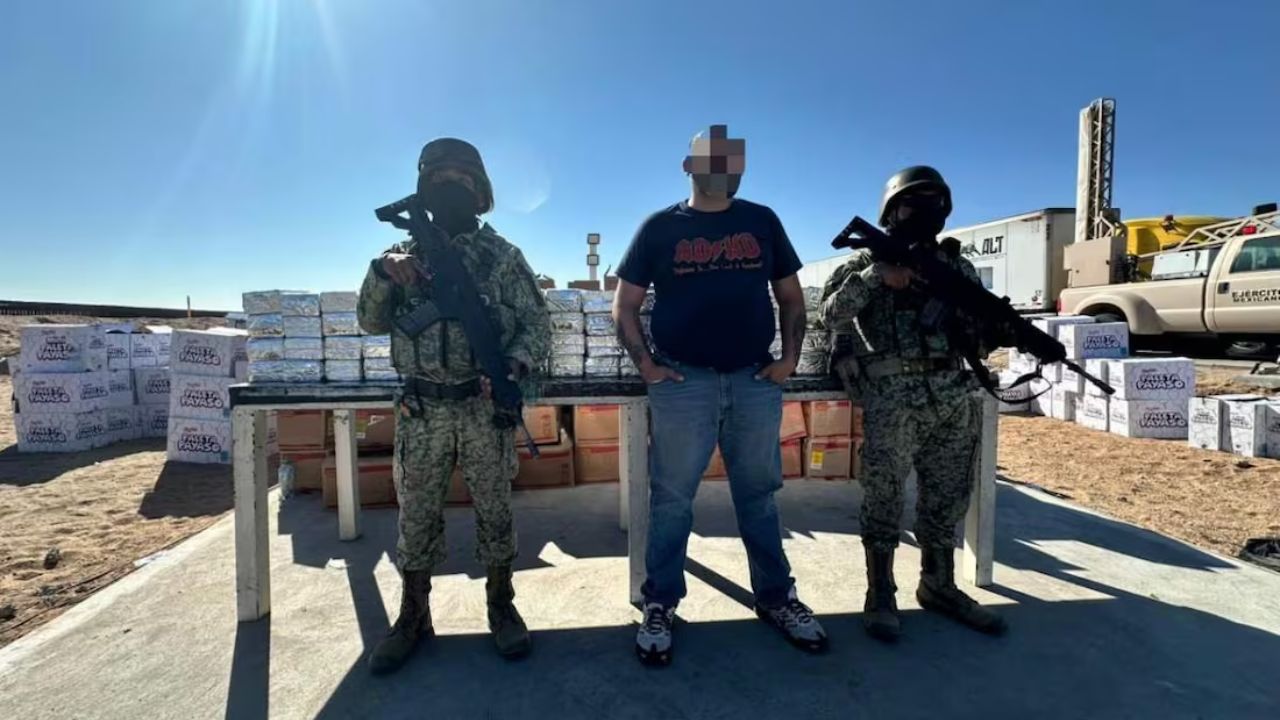 En Sonora, aseguran más de media tonelada de cocaína escondida en un tractocamión