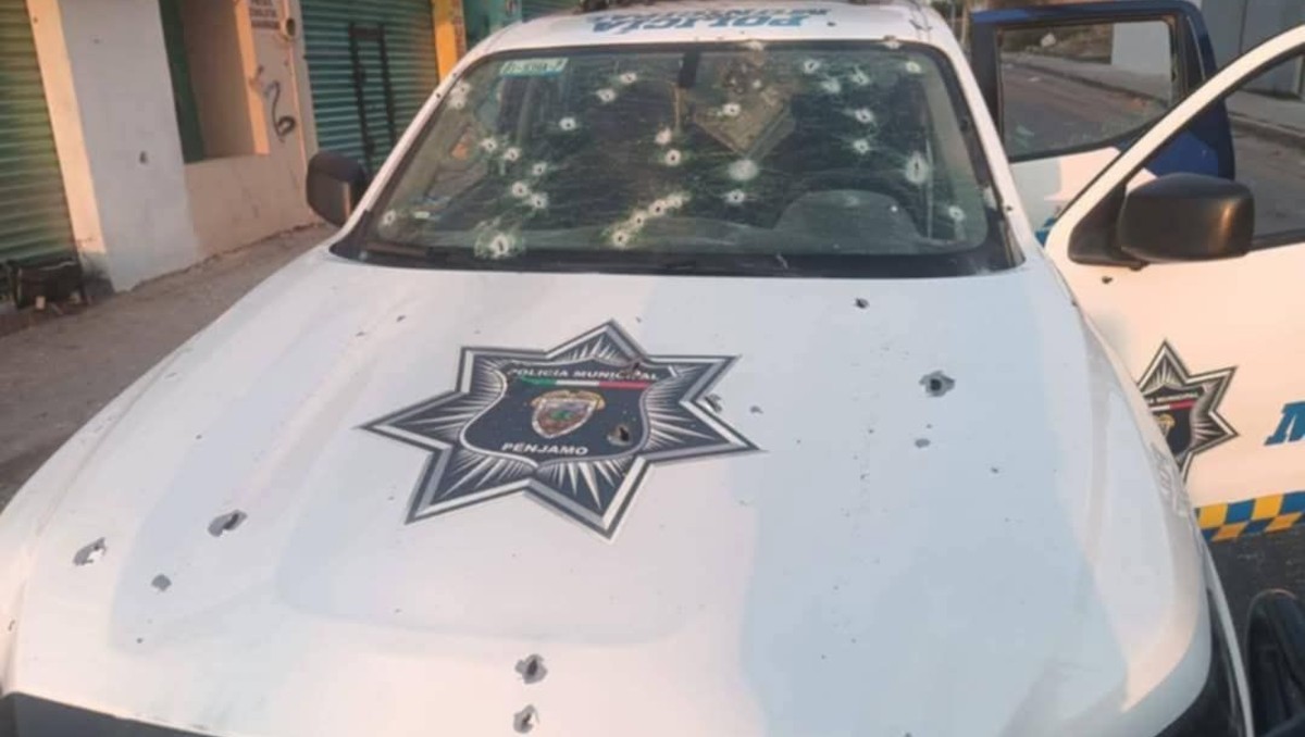 Ataque armado a policías de Pénjamo.
