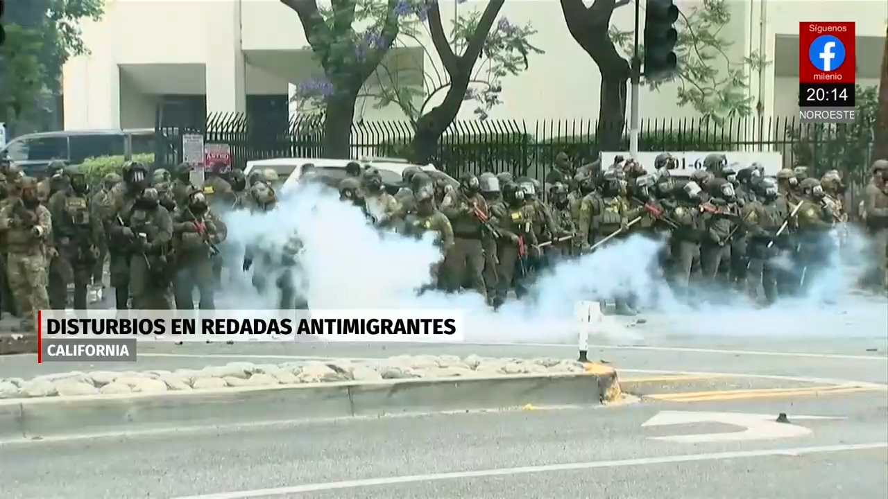 Enfrentamientos y 45 detenidos en redadas de ICE en California