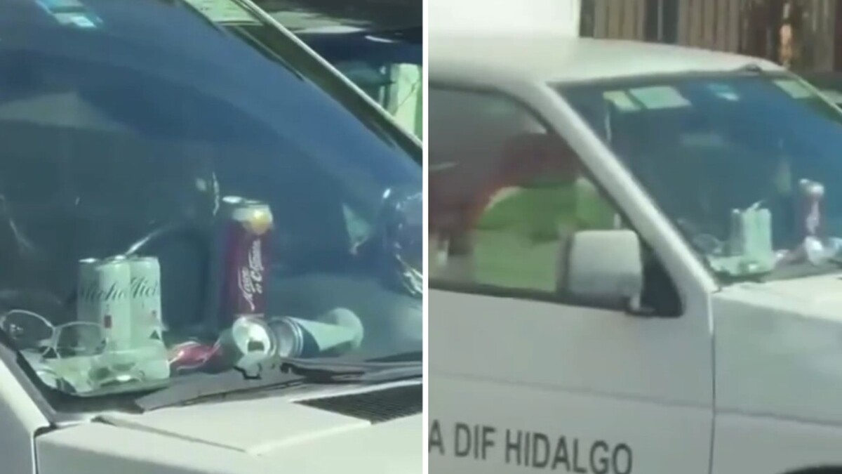 Una unidad oficial del DIF fue captada con bebidas alcohólicas a bordo