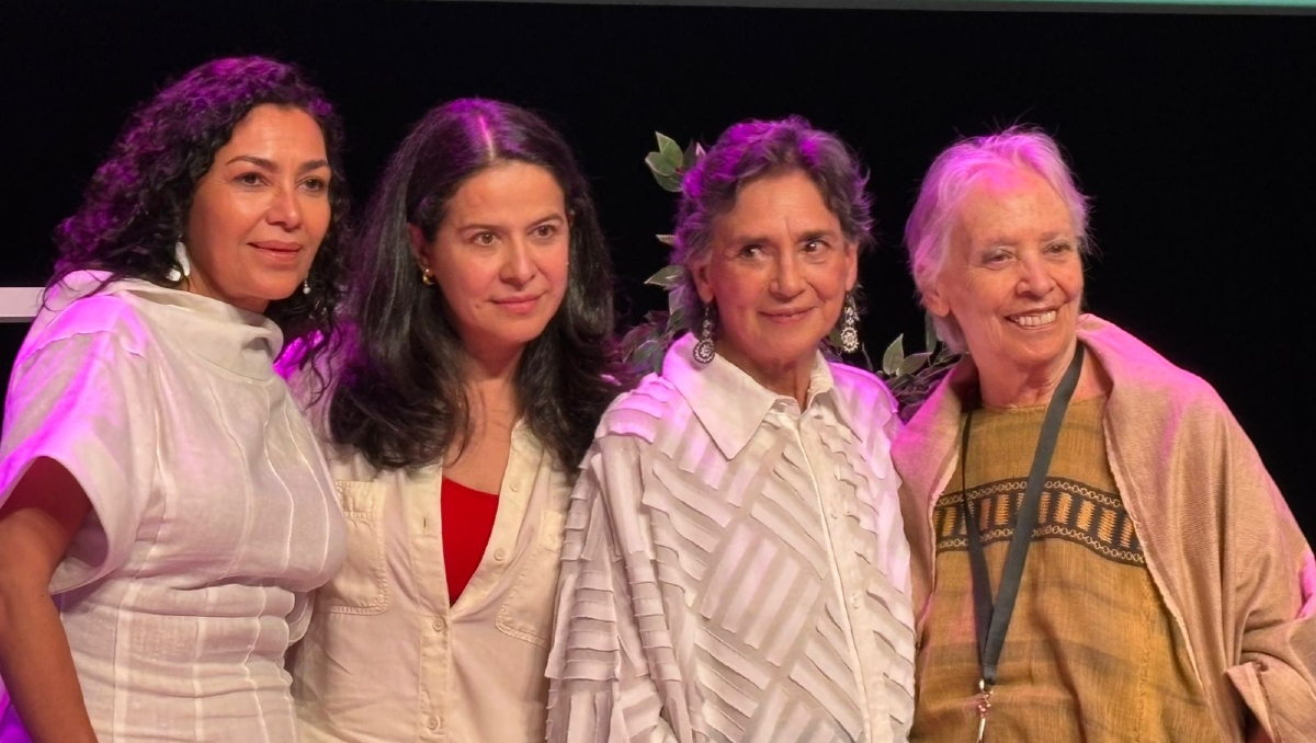 En la charla estuvieron presentes Dolores Heredia, Arcelia Navarro, Ofelia Medina y Bertha Navarro (Foto: Cortesía)