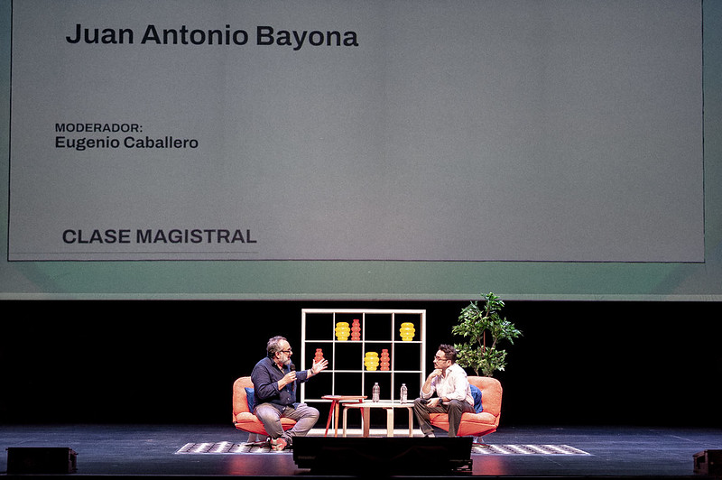 Charla magistral con Juan Antonio Bayona en FICG 40.  (Cortesía)